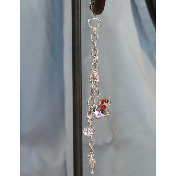 Swarovski Crystal and Silver Polar Bear Charm Bracelet - Picture 1 of 6
